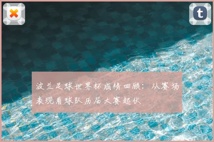 波兰足球世界杯成绩回顾：从赛场表现看球队历届大赛起伏