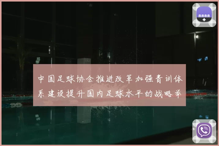 中国足球协会推进改革加强青训体系建设提升国内足球水平的战略举措